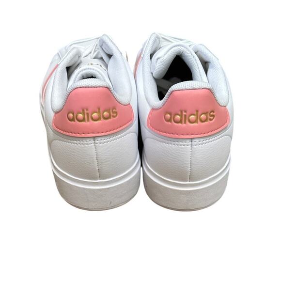Adidas IG9239 GRAND COURT 2.0 SHOES White Semi Pink Spark Women Size 8.5 New - Picture 4 of 6